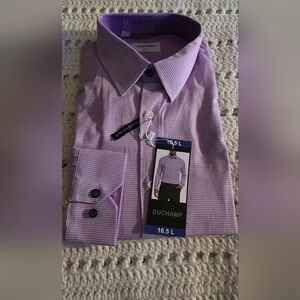 Duchamp Men's Purple Dress Shirt